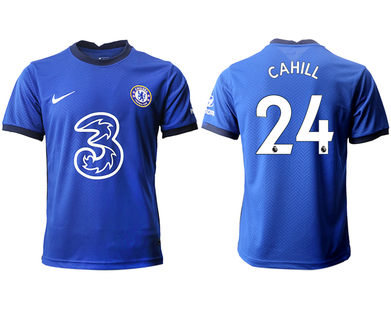 Men 2020-2021 club Chelsea home aaa version #24 blue Soccer Jerseys